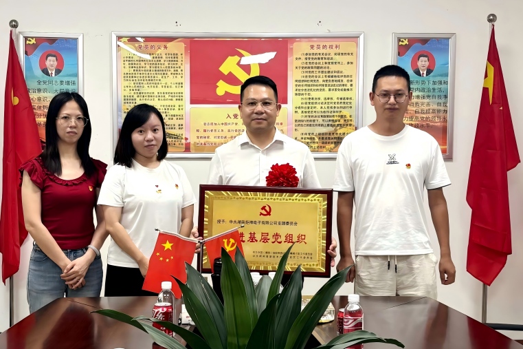 喜报！炬神电子党支部获评自贸区郴州片区、高新区先进基层党组织